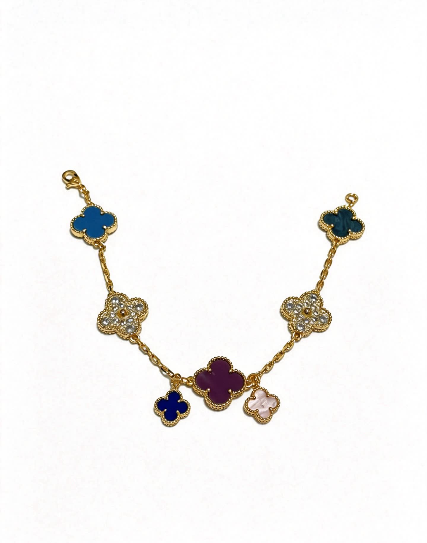 Van Cleef & Arpels Alhambra Multicolor Enamel Bracelet
